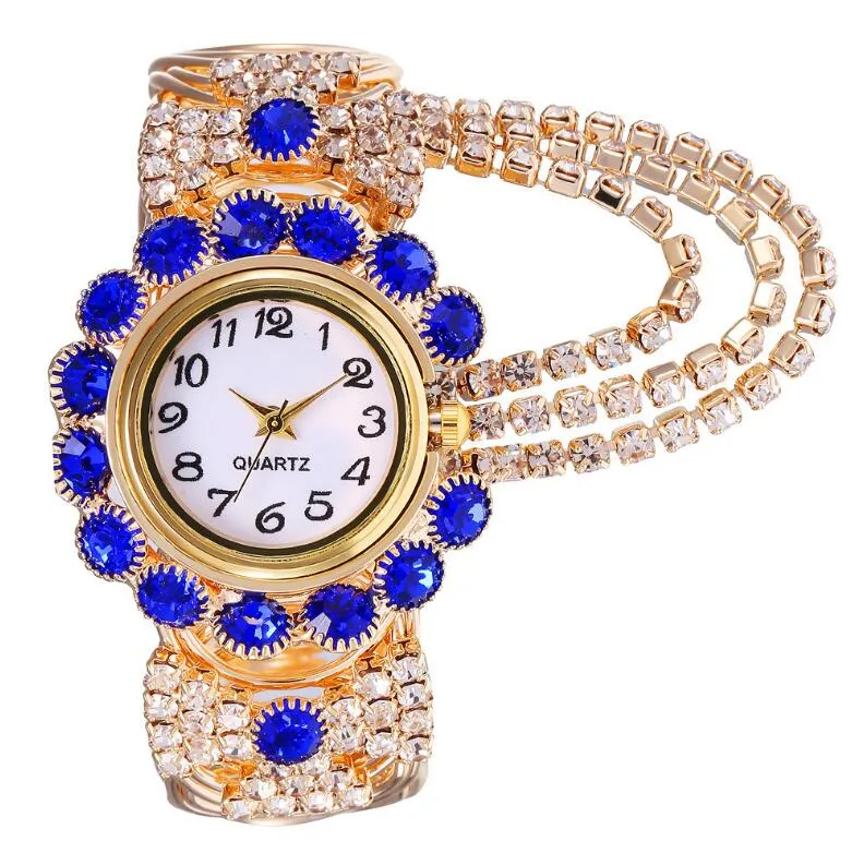 Ladies Diamond Claw Chain Quartz Watch Vibrato Armband Watch Dmwh007 Smycken Armbandsur
