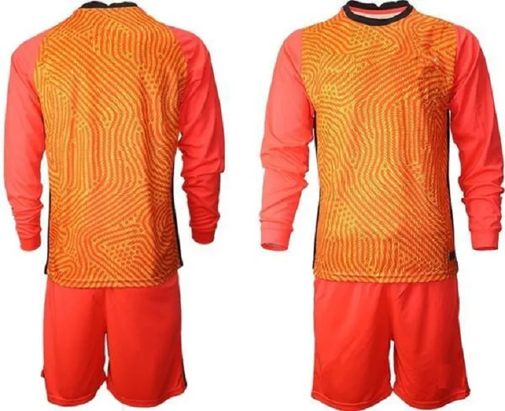 personalizzato 2021 Tutte le squadre nazionali portiere maglia da calcio uomo manica lunga maglie portiere bambini GK maglia da calcio per bambini kit 02
