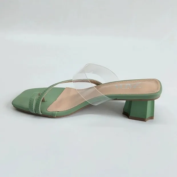 Zar. Med thin saltos de saltos de verão Sandal estreita estreita transparente sapatos dedo do pé redondo deslizamento em slides Outdoor luxo marca praia flip flops sho