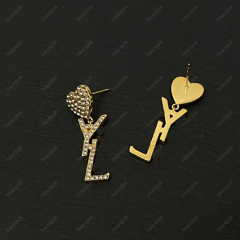 Projektant mody kolczyki dla kobiet biżuteria złota litera Hoop kolczyk kobiet projektanci Stud diamentowe kolczyki ślubne kolczyki do uszu wisiorki nowość