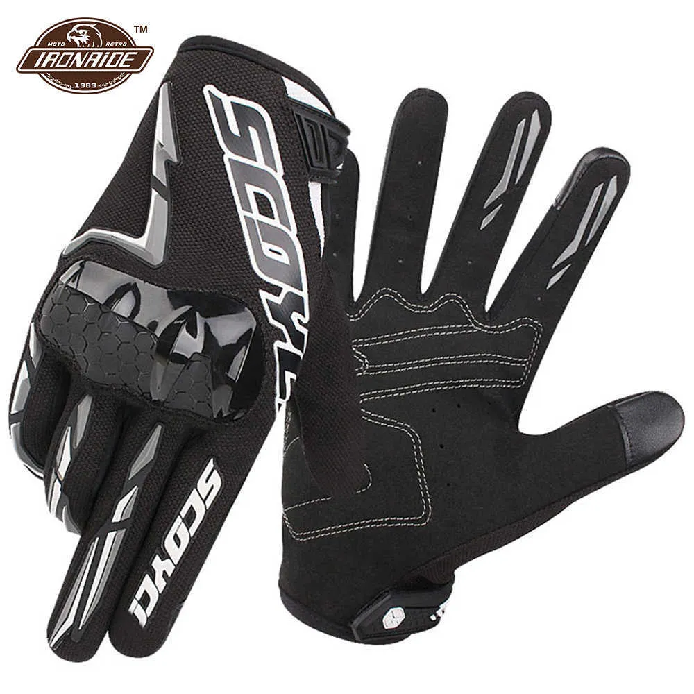 Scooyco Breathable Genantes 모토 웨어러블 오토바이 장갑 남성 Moto Motocross Glove 터치 스크린 장갑 오토바이 승마 장갑 H1022