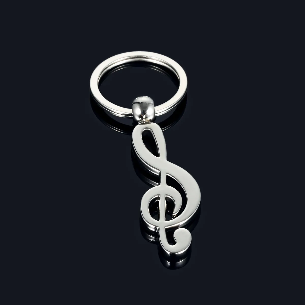 Note de musique en métal porte-clés porte-clés de voiture de luxe sac pendentif porte-clés pour homme femmes cadeau bijoux