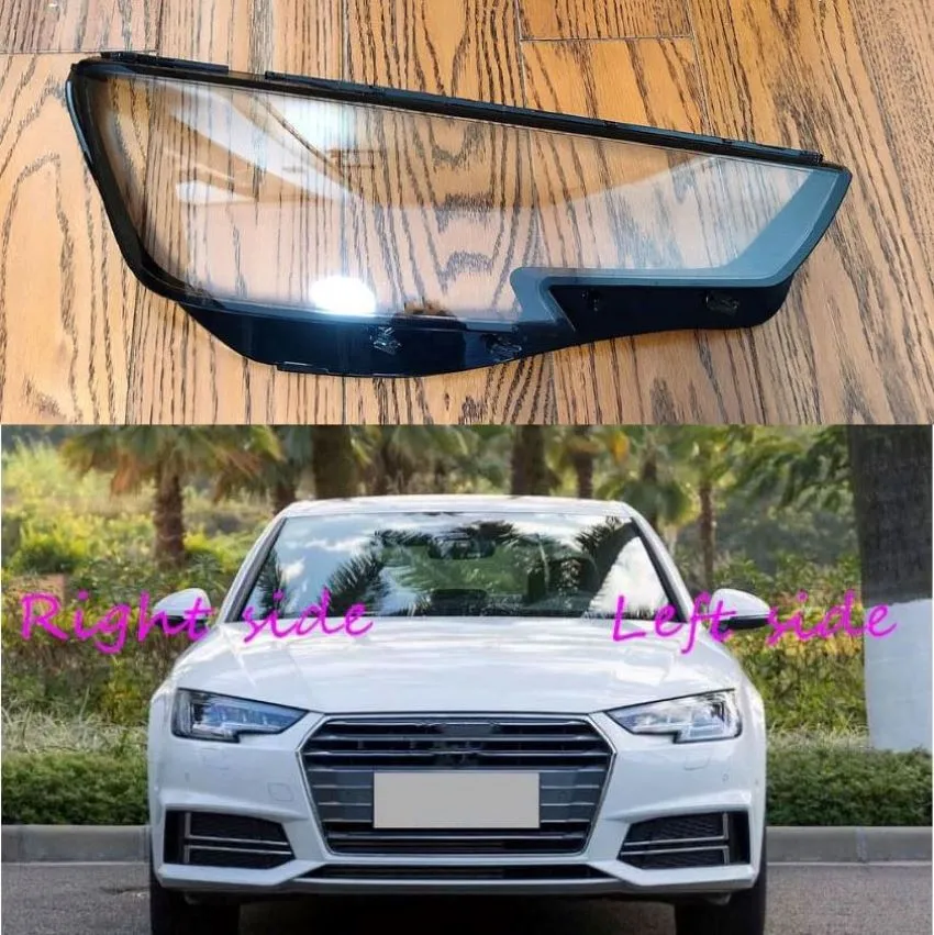 Car Headlight Lens For Audi A4 2016 2017 2018 2019 Car Headlight Headlamp Lens Auto Shell Cover