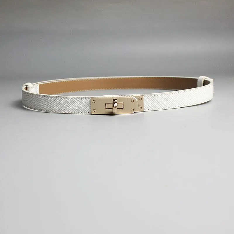 Kelly Womens Leather Belt Thin, Adjustable, And Versatile For Summer ...