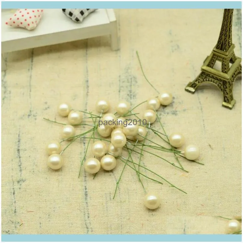 Decorative Flowers & Wreaths 100pcs Artificial Fruits For Christmas Wreath Home Decor Foam Cherry Pompom Diy Gifts Box Scrapbook Fake