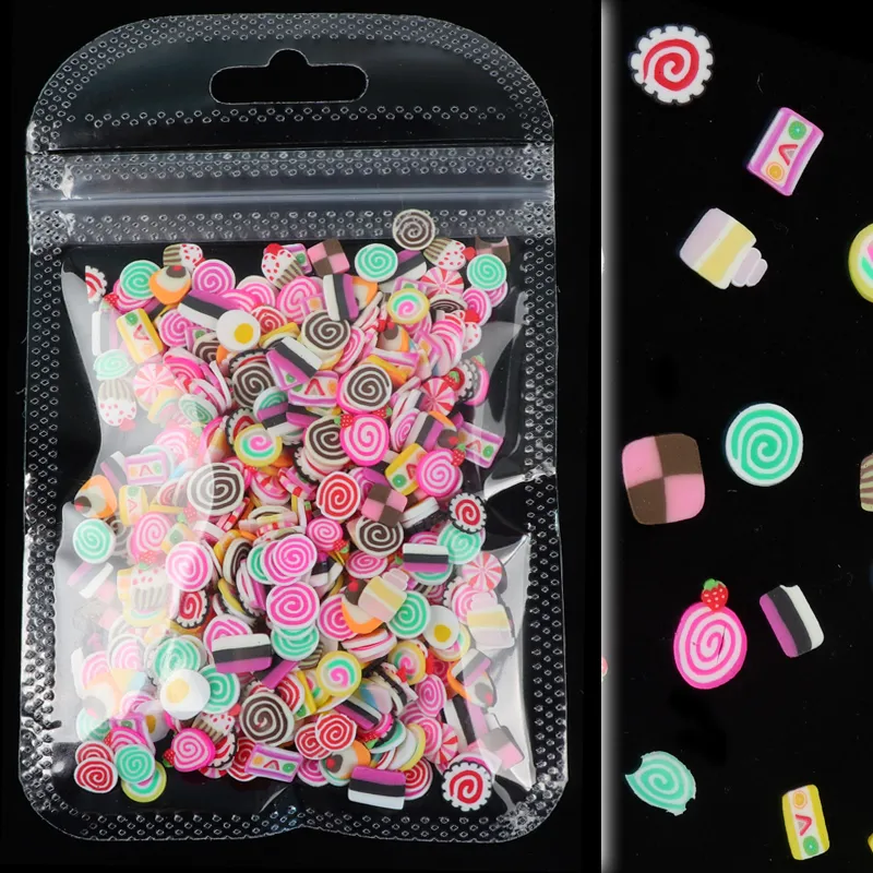 Colorful 24 color Fruit Nail Art Kit Polymer Clay - Temu