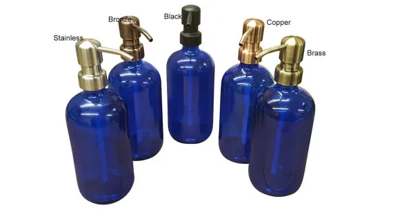 28/400 Soap Dispenser Black Copper Brass Bronze Rust Proof 304 Stainless Steel Liquid Pump for Kitchen Bathroom Jar not included