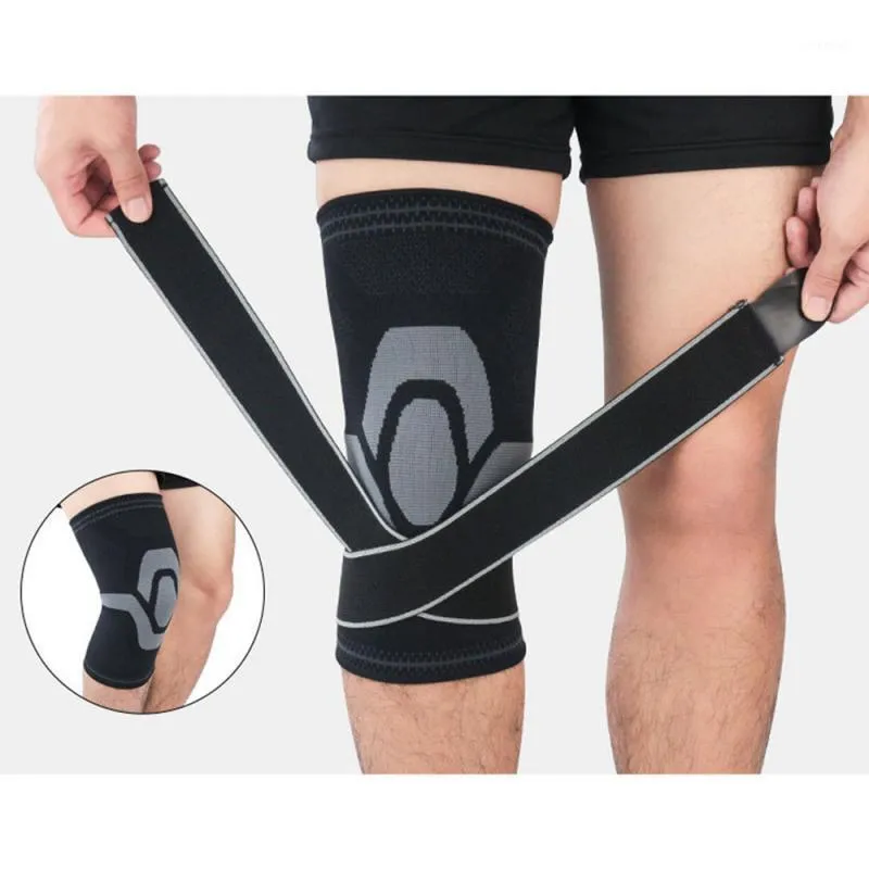 Genouillères de coude 1PC Sports Kneepad Pressurisé Support élastique Fitness Gear Basketball Volleyball Brace Protector1