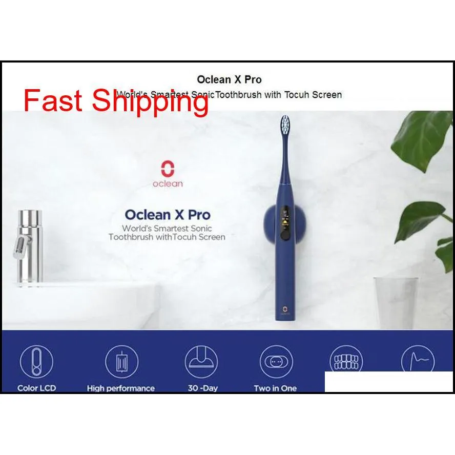 Más nuevo YouPin Oclean X Pro Sonic Cepillo de dientes eléctrico para adultos IPX7 Ultrasonic Math Fast Charging Cepillo de Dientes WI JLLLZUX BDEBAG