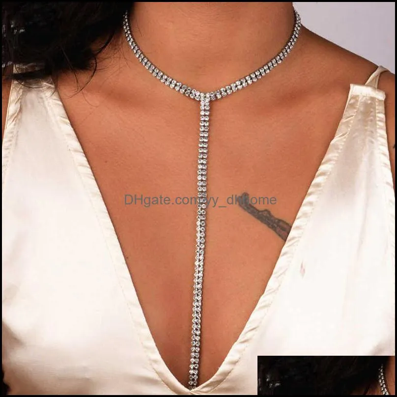 2019 New Selling Rhinestone Choker Crystal Gem Luxury Chokers Collar Chocker Chunky y Necklace Women Jewelry Accessories Gifts