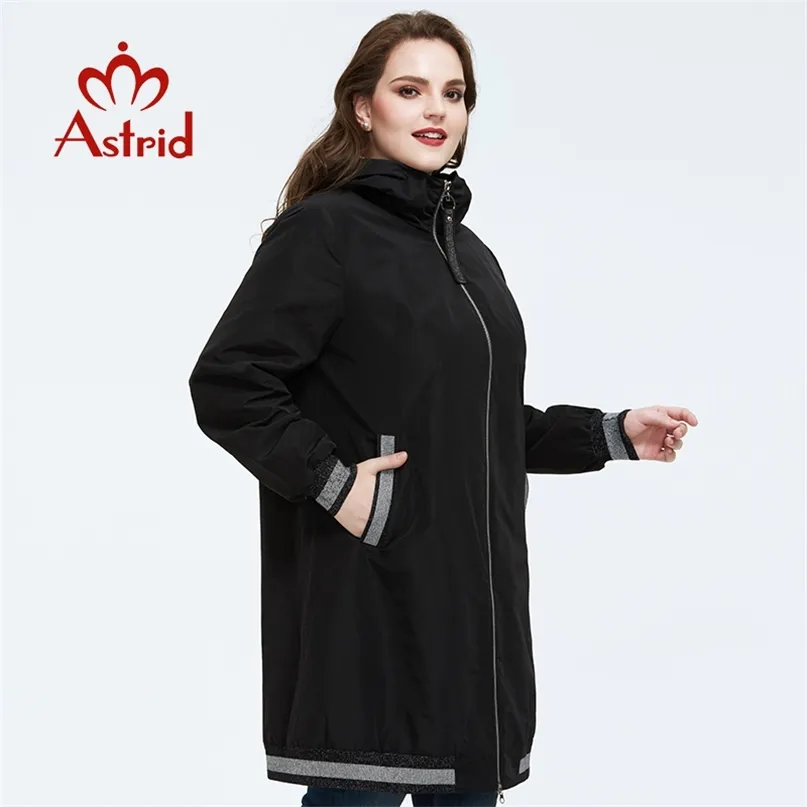 Astrid Spring Prival Trech Part для женщин Верхняя одежда высокого качества плюс размер длинный стиль весны AS-9373 210923