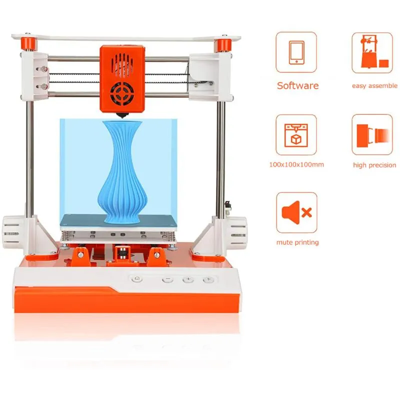 Imprimantes Easytrois K1 Mini mignon jouet maison bureau petits enfants tridimensionnels éducation cadeau étudiant de niveau d'entrée imprimante 3D