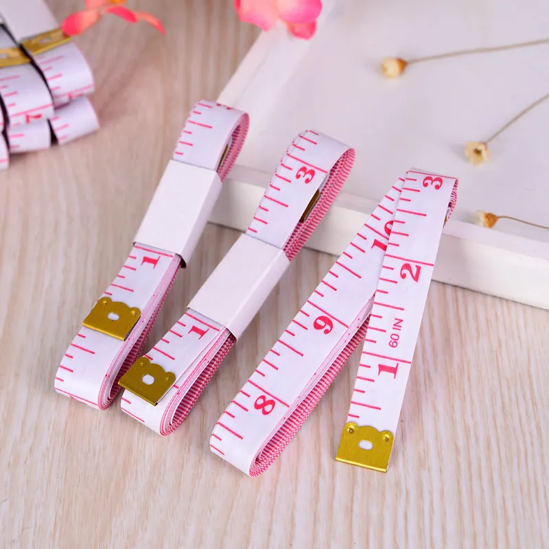 150cm Round Plastic Tape Measure Pink