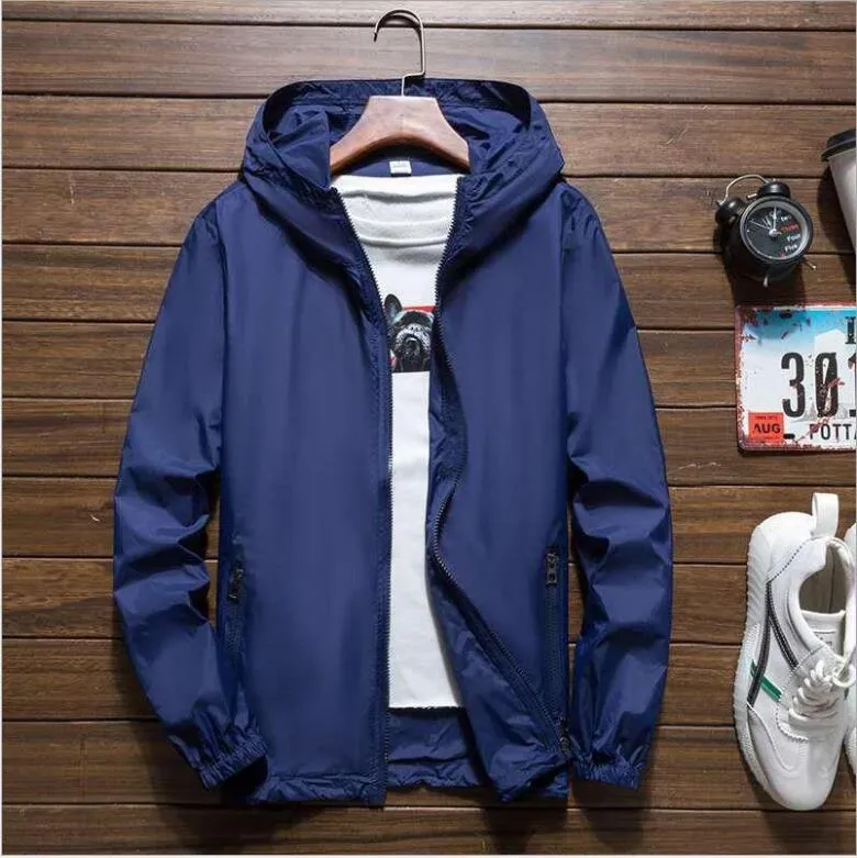 Męskie kurtki 2021 Spring Summer Mens Mass Modna odzież wierzchołka Windbreaker Men's Thin Casual Sporting płaszcz sportowy