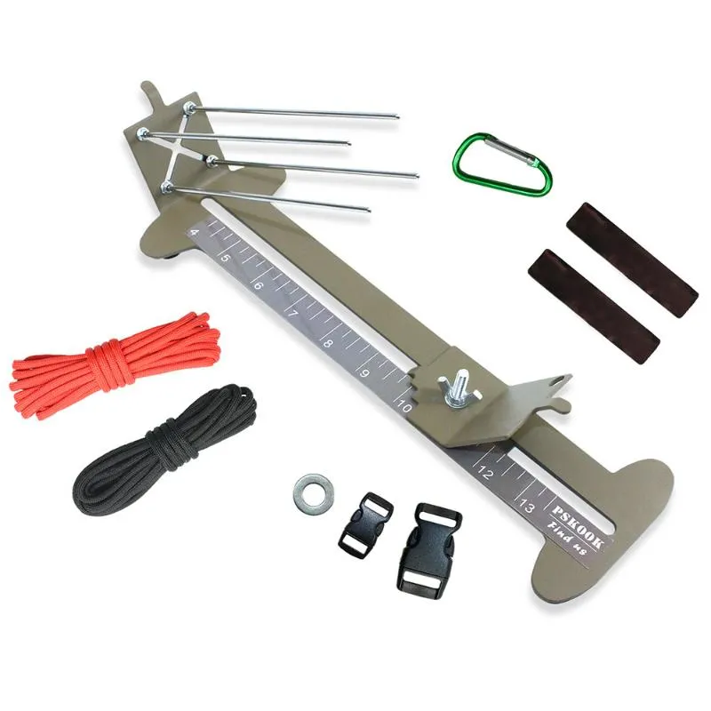 Outdoor Gadgets Monkey Fist Jig und Paracord Armband Maker Tool Kit verstellbare Metallweberei DIY Handwerk 4" bis 13"