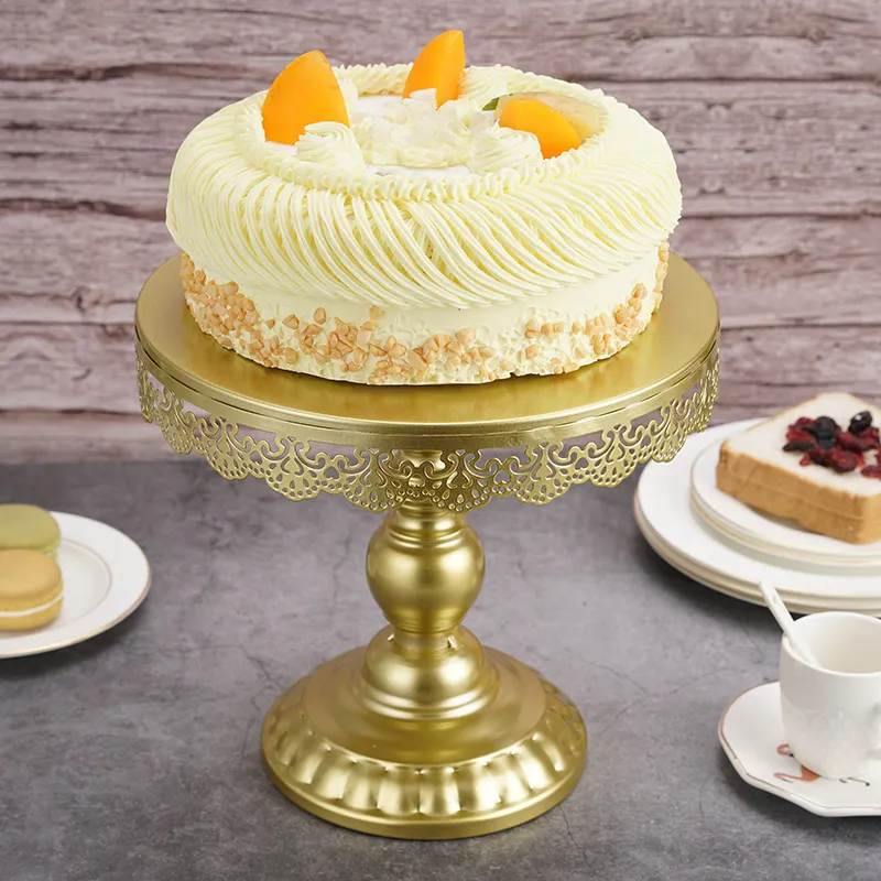 Support à gâteau doré de 30 cm, plaque d'affichage de base de cupcake de  dessert de