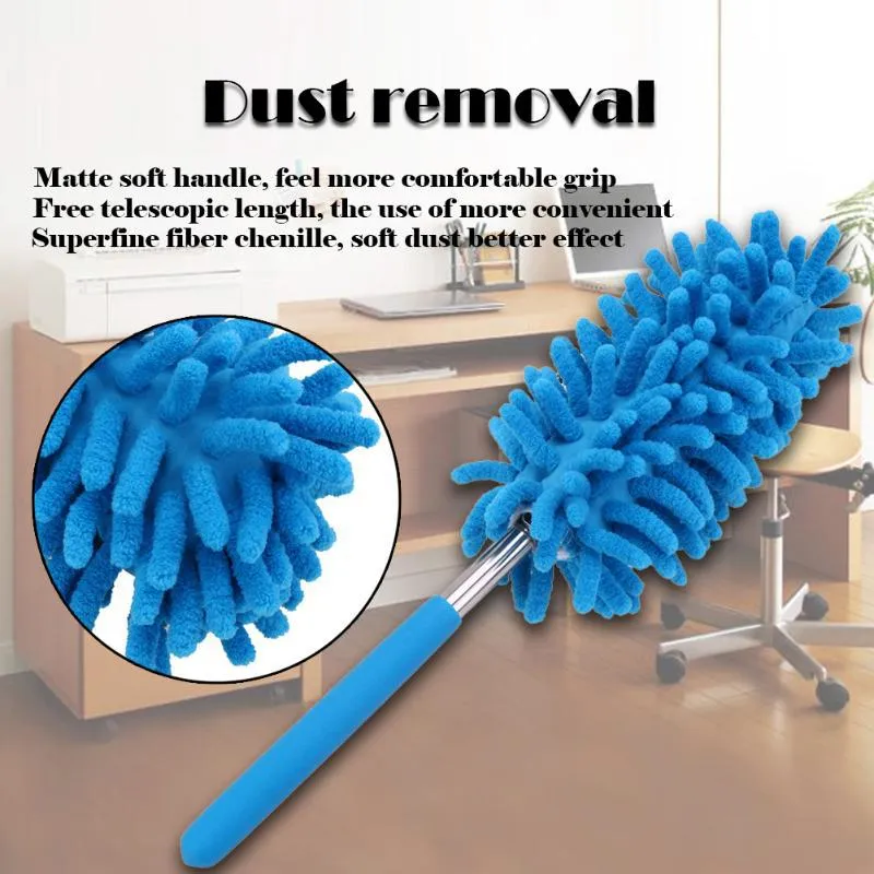 Scalable Microfiber Telescopic Dusters Chenille Cleaning Dust Desktop Household Dusting Brush Cars Cleaning Tool