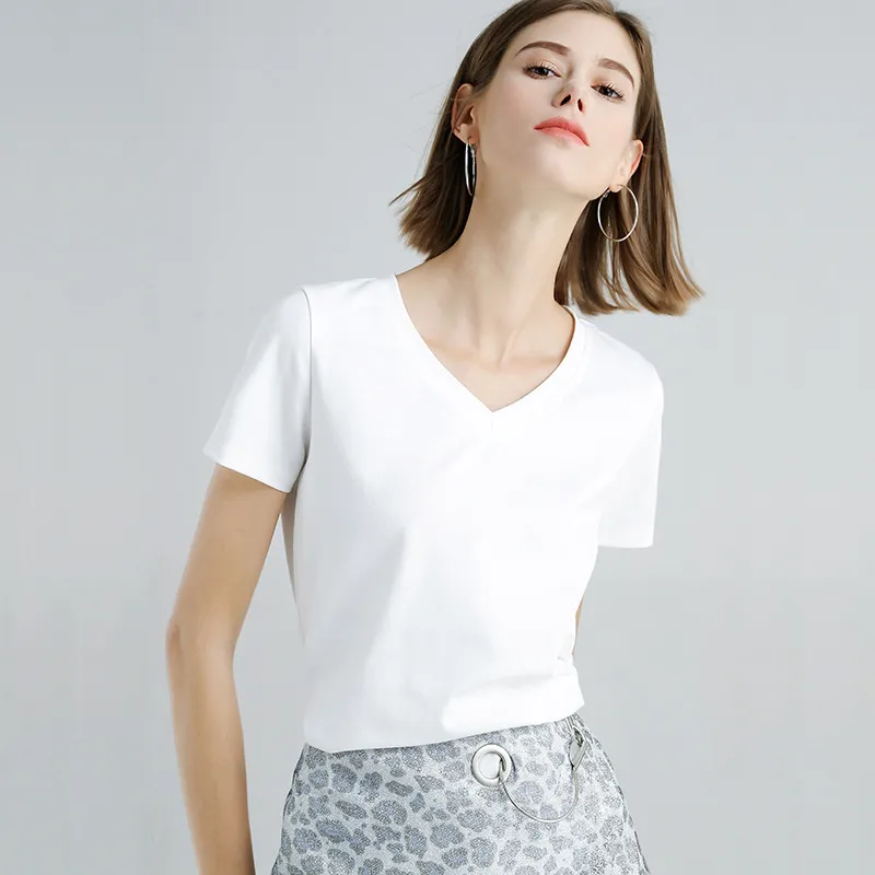 Women Solid Color T Shirts Short Sleeve Summer Tees... From Dou05 ...