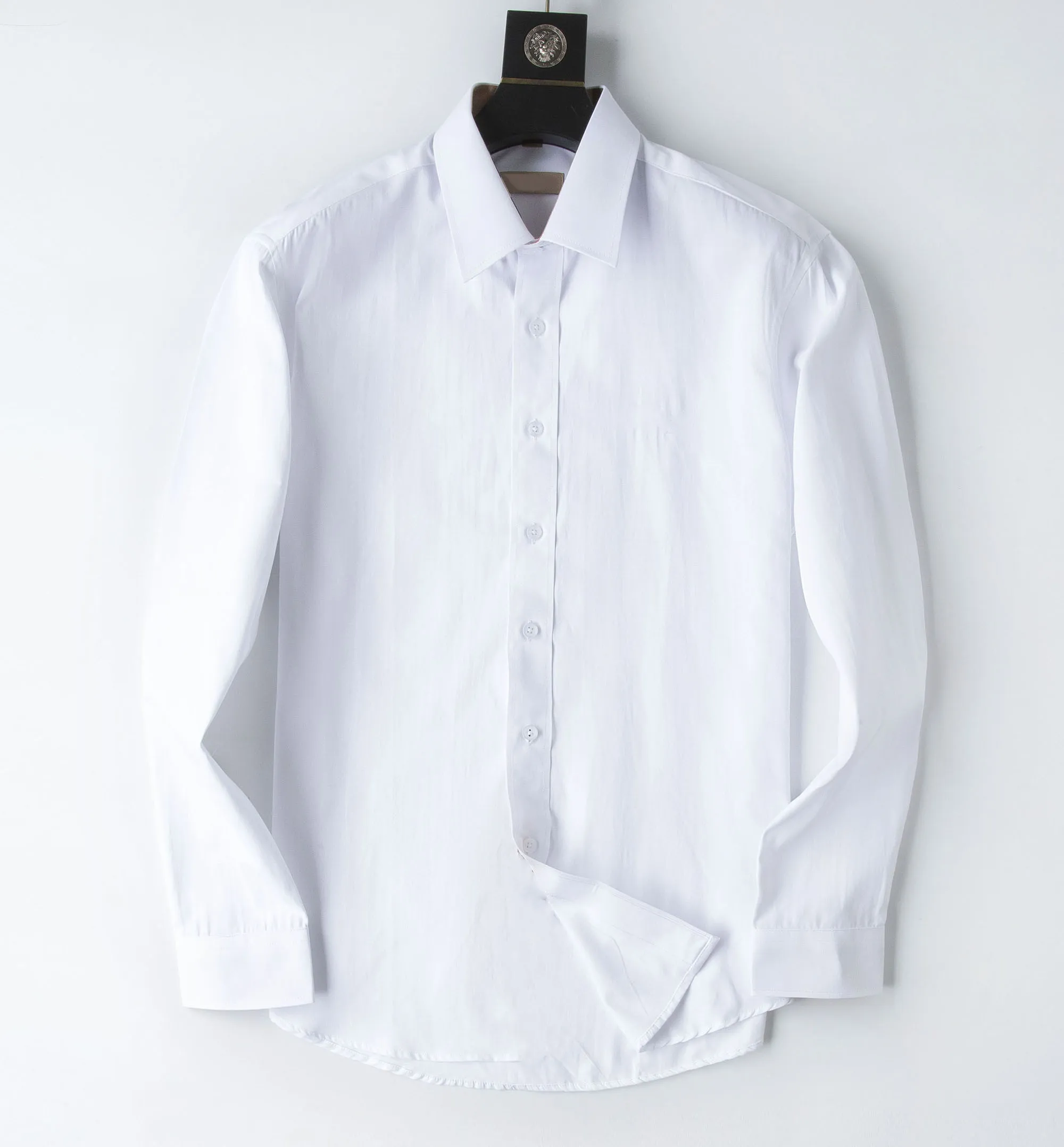 Camisa informal a cuadros de negocios para hombre de marca, camisa de manga larga a rayas ajustada para hombre, camisas sociales para hombre, nueva camisa de moda #1860