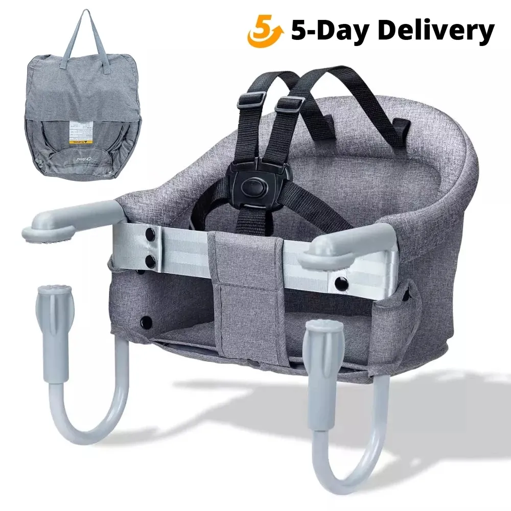 ORZBOW PORTABLE BABY BARCHAIR Vikbar matningsstol Sits Booster Safety Belt Dinning Hook-on Chair Harness Baby säte för tabell 210226