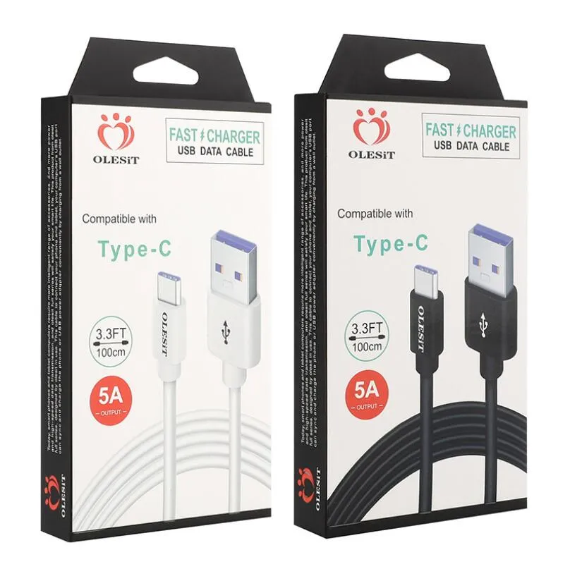 Câbles TPE souples 3A câble Micro USB rapide pour Samsung Xiaomi Huawei chargeur de Type C cordon de données de charge de téléphone portable USBC OLESIT