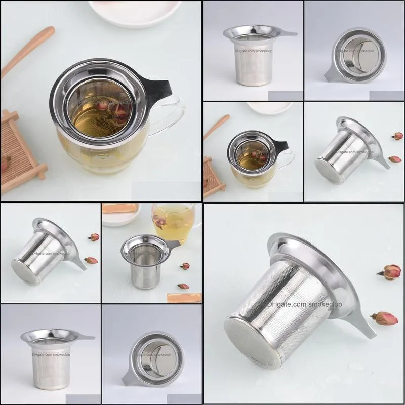 Stainless Steel Mesh Tea Infuser Tools Household Reusable Coffee Metal Spices Loose Filter Strainer Herbal Spice Filters SEAWAY