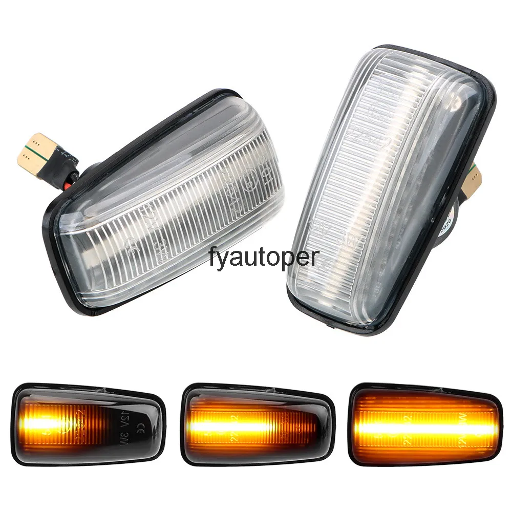 Sinyal Lambası LED Araba Dinamik Yan Marker Blinker Işık Peugeot 306 106 406 806 Uzman Ortağı Bir Çift