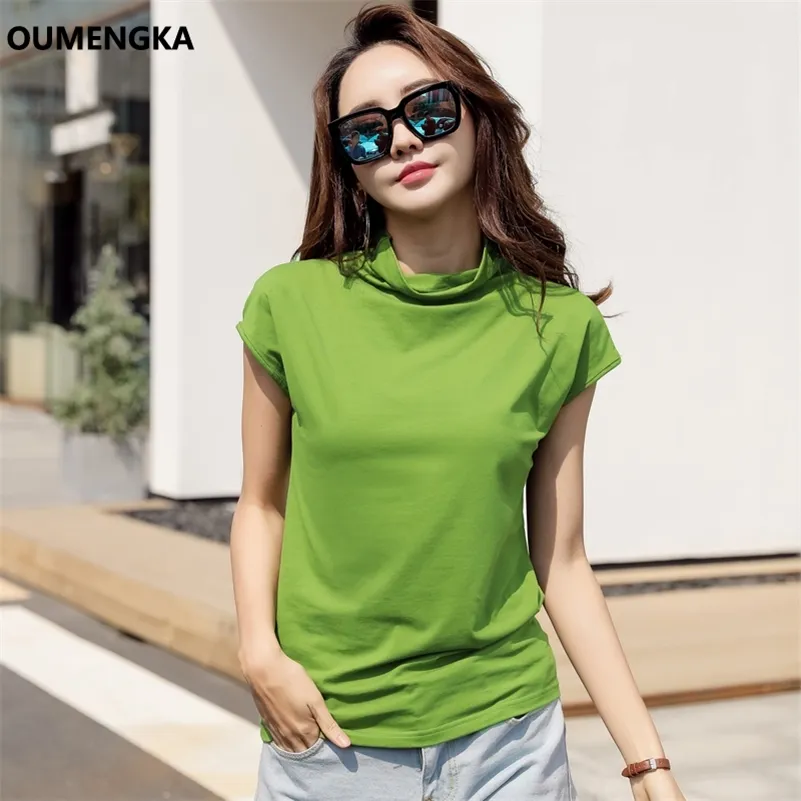 Hohe Qualität 7 Farbe S-3XL Plain T-shirt Frauen Baumwolle Elastische Grundlegende T-shirts Weibliche Casual Tops Batwing Sleeve T-shirt Frauen 210306