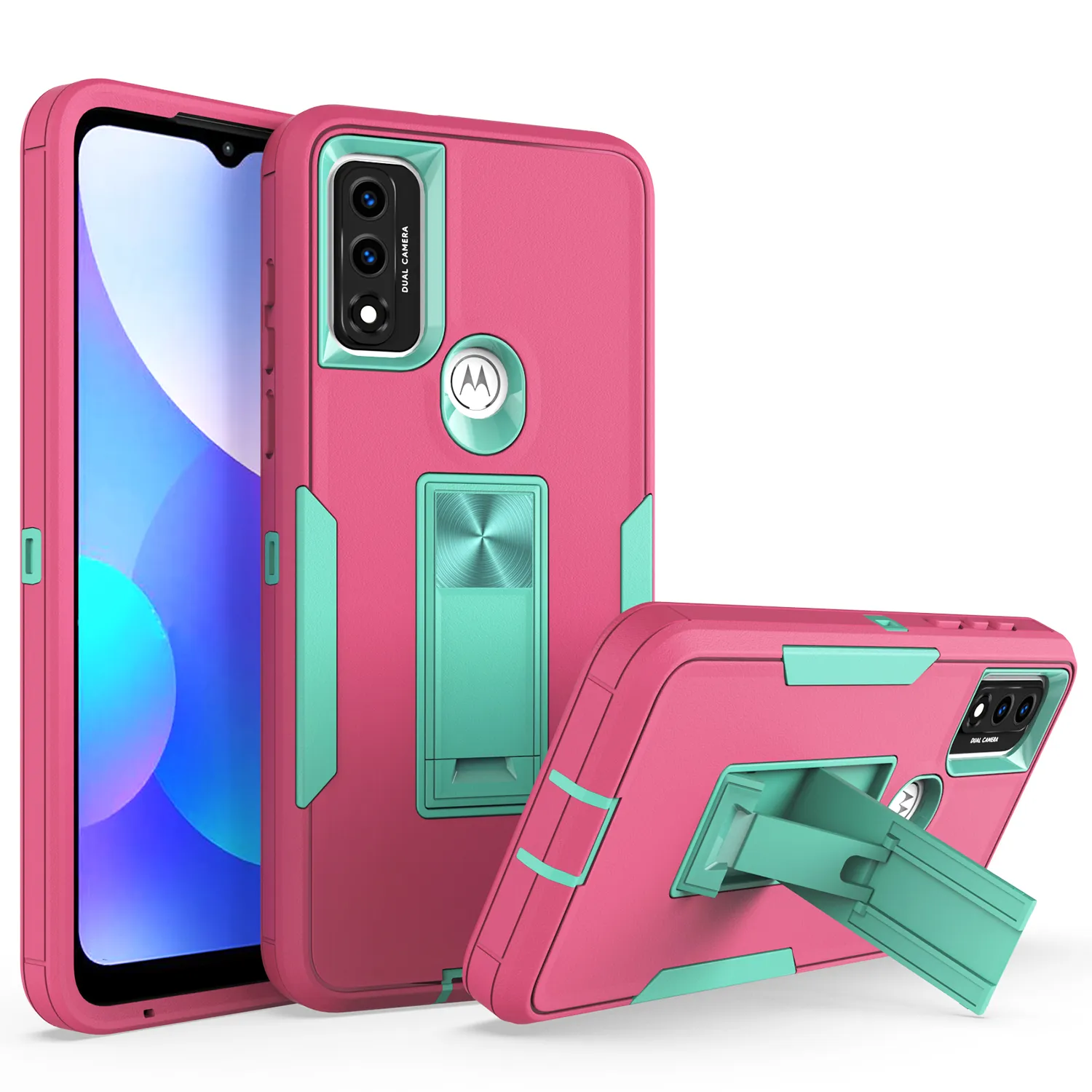 Banliyö Serisi Antimikrobiyal Durumda Kickstand Cep Telefonu Kılıfları Hibrid iphone 13 Için IP13 XR A13 A03S Boost Celero 5G MOTO G Saf S22 A21 A51 A71 5G A01 A11 LG Aristo5 K51