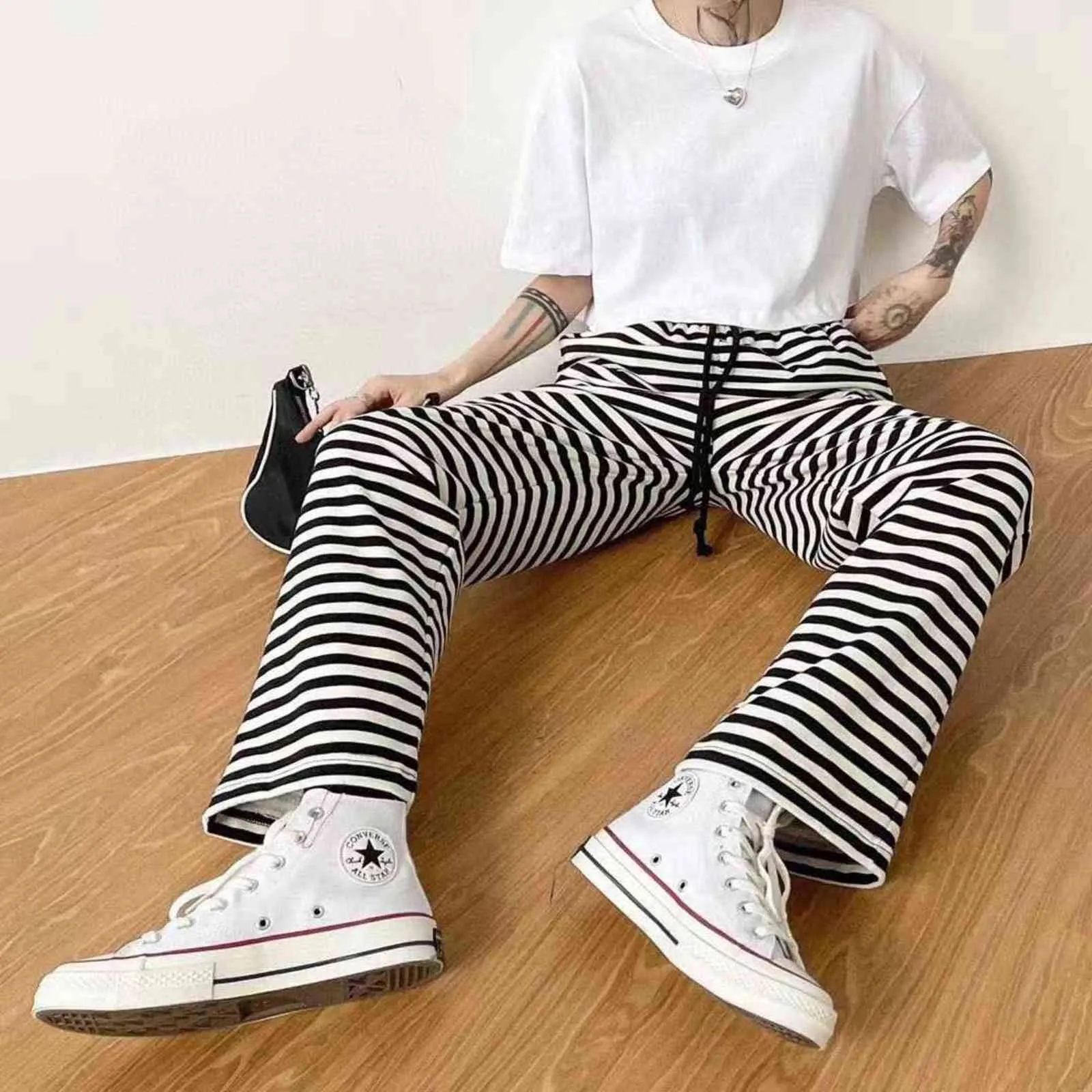 21S Fashion Casual Commuter Jil Long Sweatpants Couples Autumn/Winter Style Trendy Single Product Y211115
