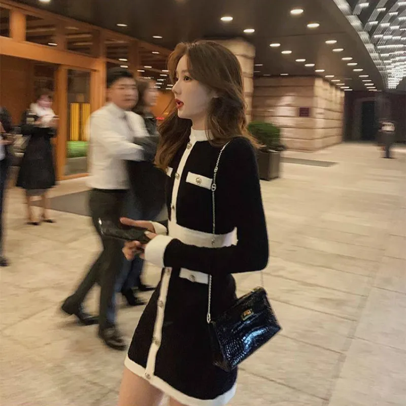 Pantheon Checked Knit Dress