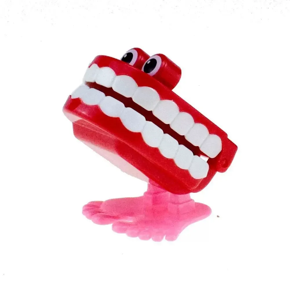 Clockwork Winding Jumping Tooth Toys Kinderdag Feestartikelen Orale geschenken voor tandartsen GF757