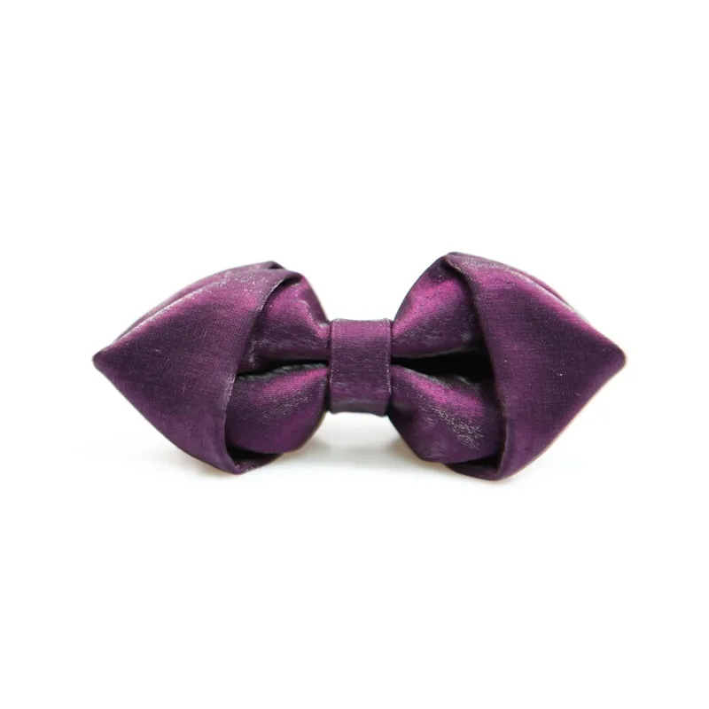 High Quality 2020 Arrivals Bow Ties for Men Designers Brand Butterfly Bowties Luxury Wedding Bowtie Purple with Gift Box