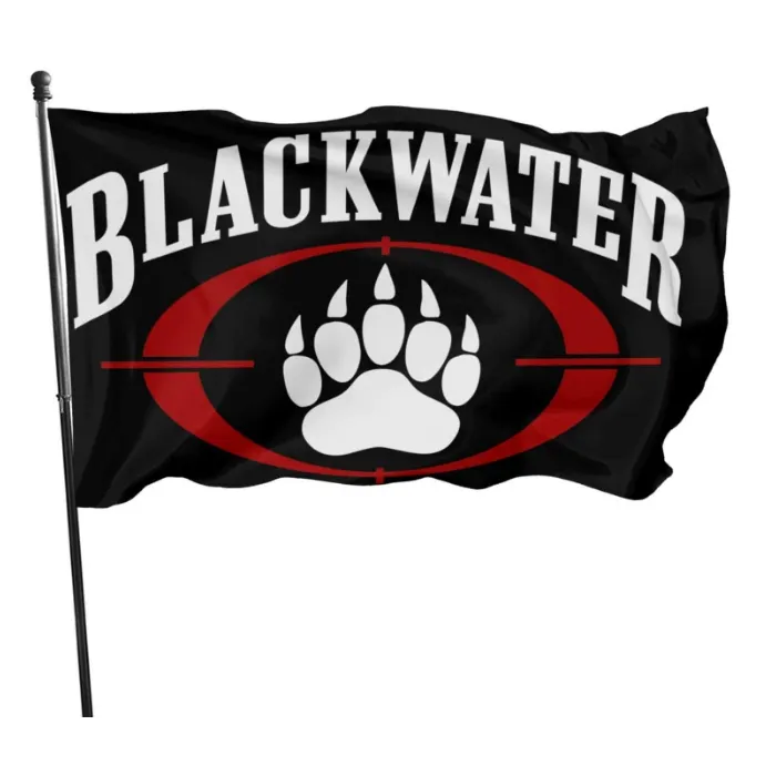 Blackwater Ogród Dekoracji Flagi Outdoor Banners 150x90 CM 100D Poliester Szybka Wysyłka Żywe kolor Wysoka jakość z dwoma mosiądzami