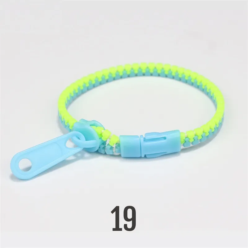 Zipper Bracelet Anti Stress Toy for Kids Party 19cm 5mm Width Autism Hand Sensory Stress Reliever Toys