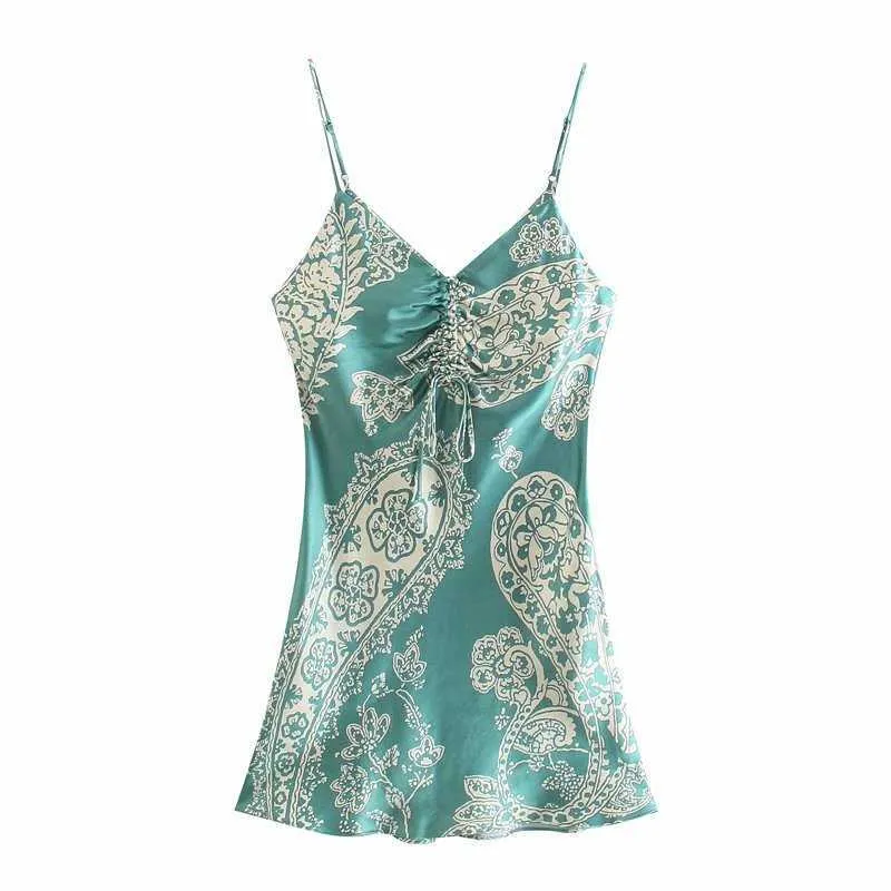 Zomer Vrouwen Geprinte Suspender Jurk Elegant Casual Fashion Vintage Chic Lady Woman Sling Short Dress 210709 Van 12 91 DHgate