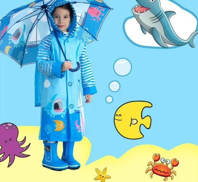Amazon.com: XJHKG Cute Baby Raincoat Polyester Outdoor