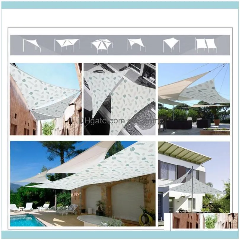 Plant Pool Greenhouse Cover Awnings Waterproof Sun Shade Sail Courtyard Parking Lot Patio Fabric Rainproof Anti-UV Sunshade Net