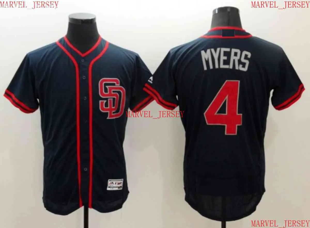 Hommes femmes jeunes wil myers maillots de baseball cousus personnaliser tout numéro de nom jersey xs-5xl