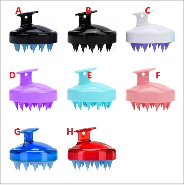 Massage Brush Washing Hair Scalp Scrub Air Cushion Silicone Shampoo Combs Cleaning Bathroom Accessories Women Bath DH8800