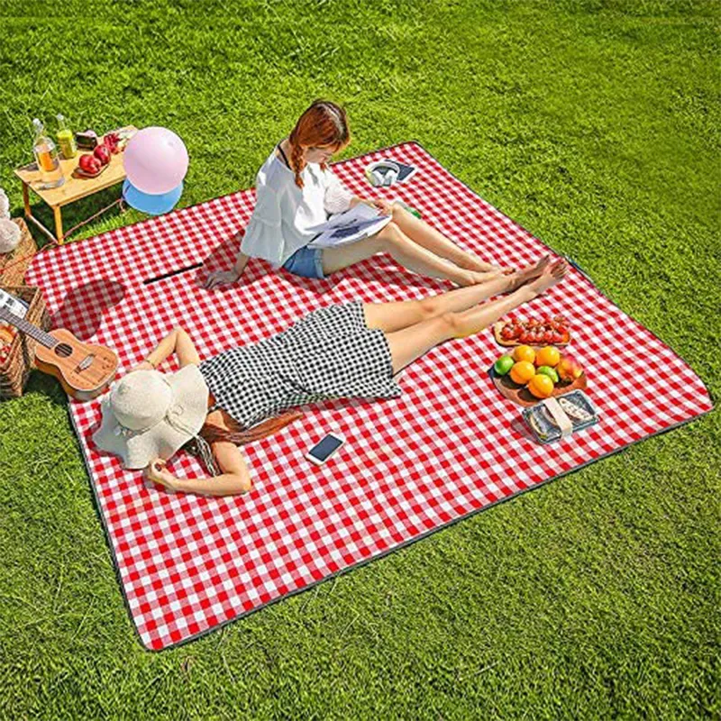 Coperte da esterno per picnic extra large, tote da picnic da 79 x 79 pollici per la spiaggia, campeggio in viaggio sull'erba impermeabile antisabbia