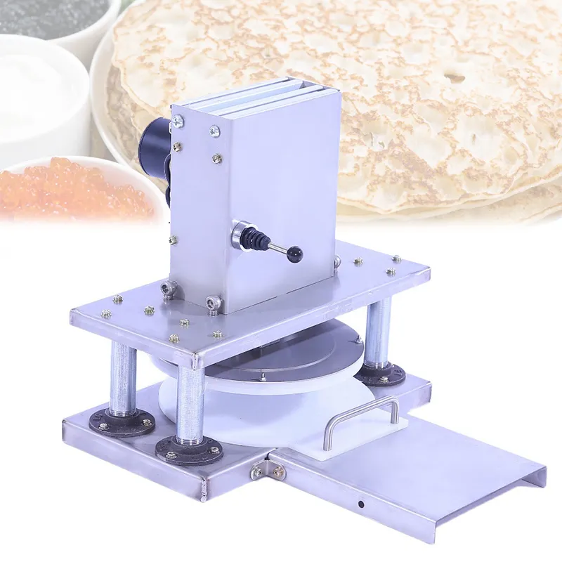 Deg pressmaskin tortilla maker kommersiell elektrisk pannkaka flattningsmaskin 22cm