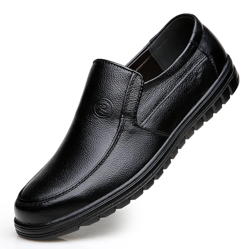 Summer comfortable Slip-On Genuine leather Loafers For Men Shoes Moccasins office Business Dress formal Male shoes