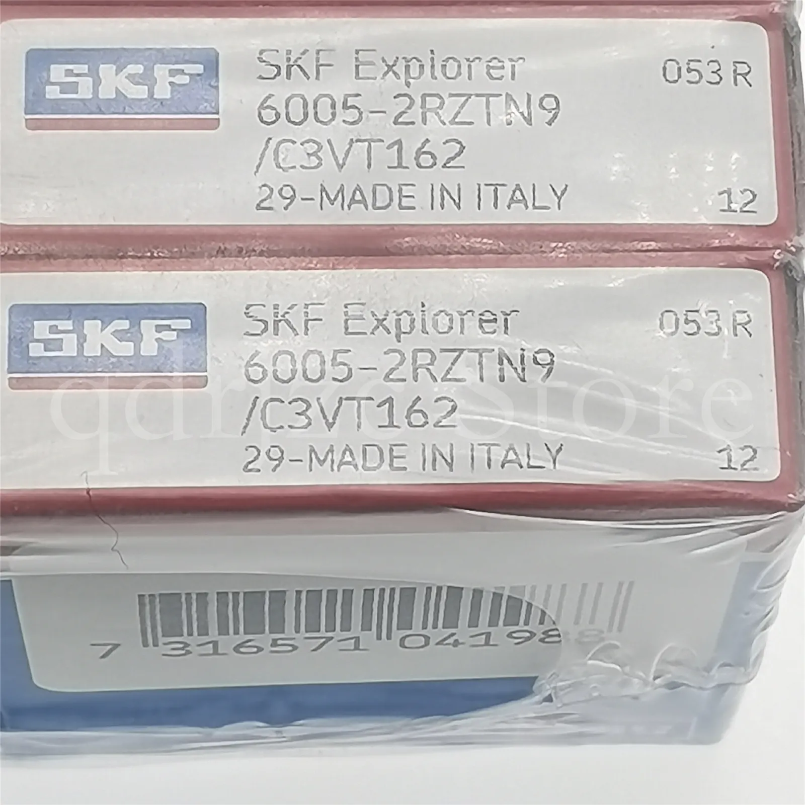 SKF Derin Groove Bilyalı Rulman 6005-2RZTN9 / C3VT162 25mm x 47mm x 12mm