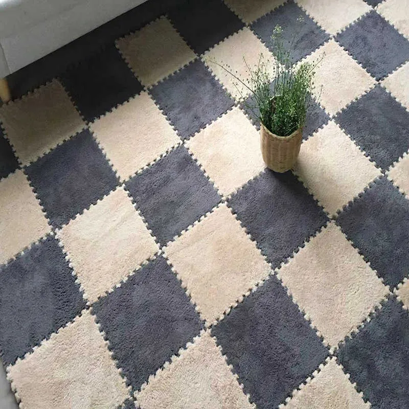 DIY Nordic Ins Room Vitrazza On Carpet Plush Velvet Bedroom Full Rooms Childrens Girls Net Pink