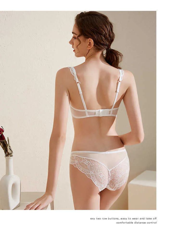 Sexy Lace Ultra Thin Bra And Panties Set Back Large Size Underwear For Women  In Brassieres A E Cup Q0705 From Sexy_clothes8888, $26.38