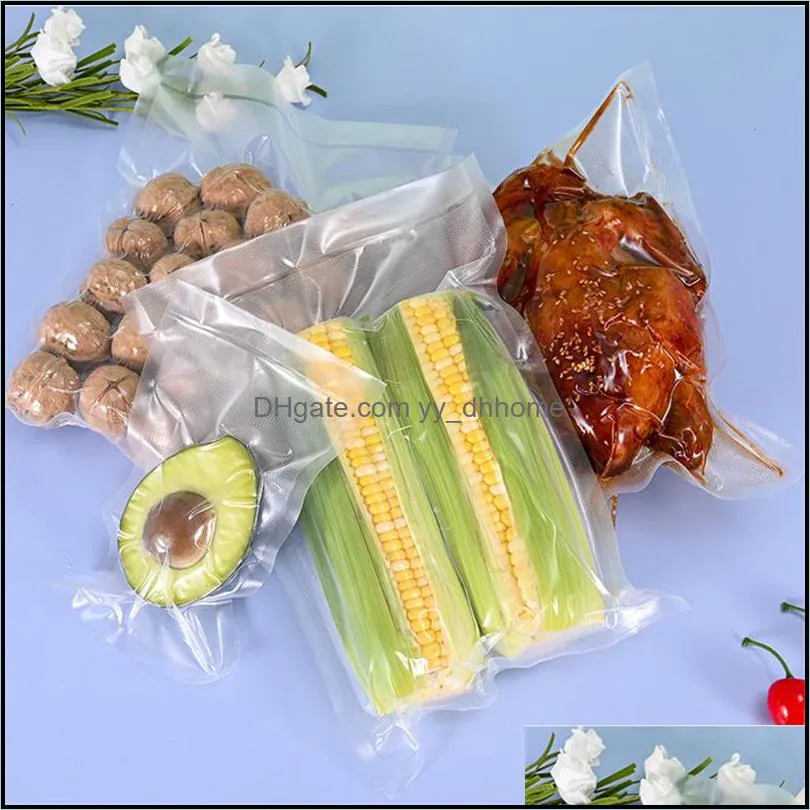 Vacuum Sealer Bags Food Packaging Bag for Vac Storage Meal Prep Sous Vide BPA-Free Kitchen Supplies 20*30cm JK2101KD