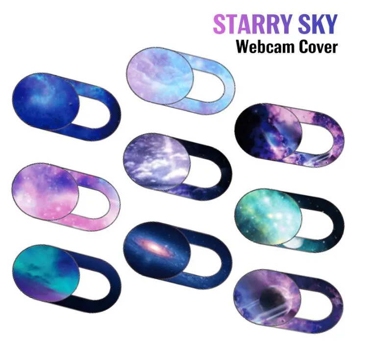 Titoli Cielo stellato Modello WebCam Cover per fotocamera Adesivi per laptop per laptop Macbook Smart Phone Privacy Protezione Shutter Slider Sticke