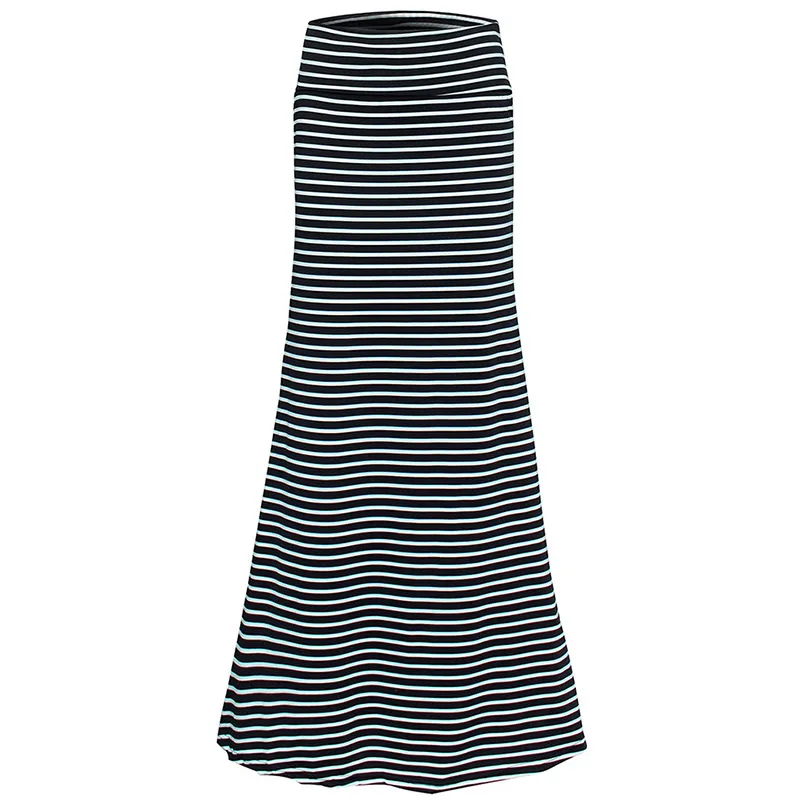Boho Striped Wave Maxi Low Waist Maxi Skirt For Women Charming 