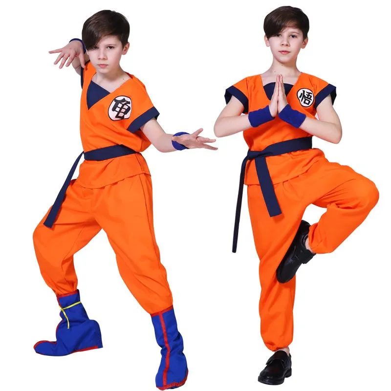 Abbigliamento Set Bambini Son Goku Costumi Cosplay Costumi Di Carnevale  Anime Top / Pant / Bellail / Wrist / Parrucca Adulti Da 8,58 €